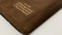 Up close photograph of Francis M. Drexel "Journal of Trip to South America by Francis M. Drexel, 1826 – 1830”