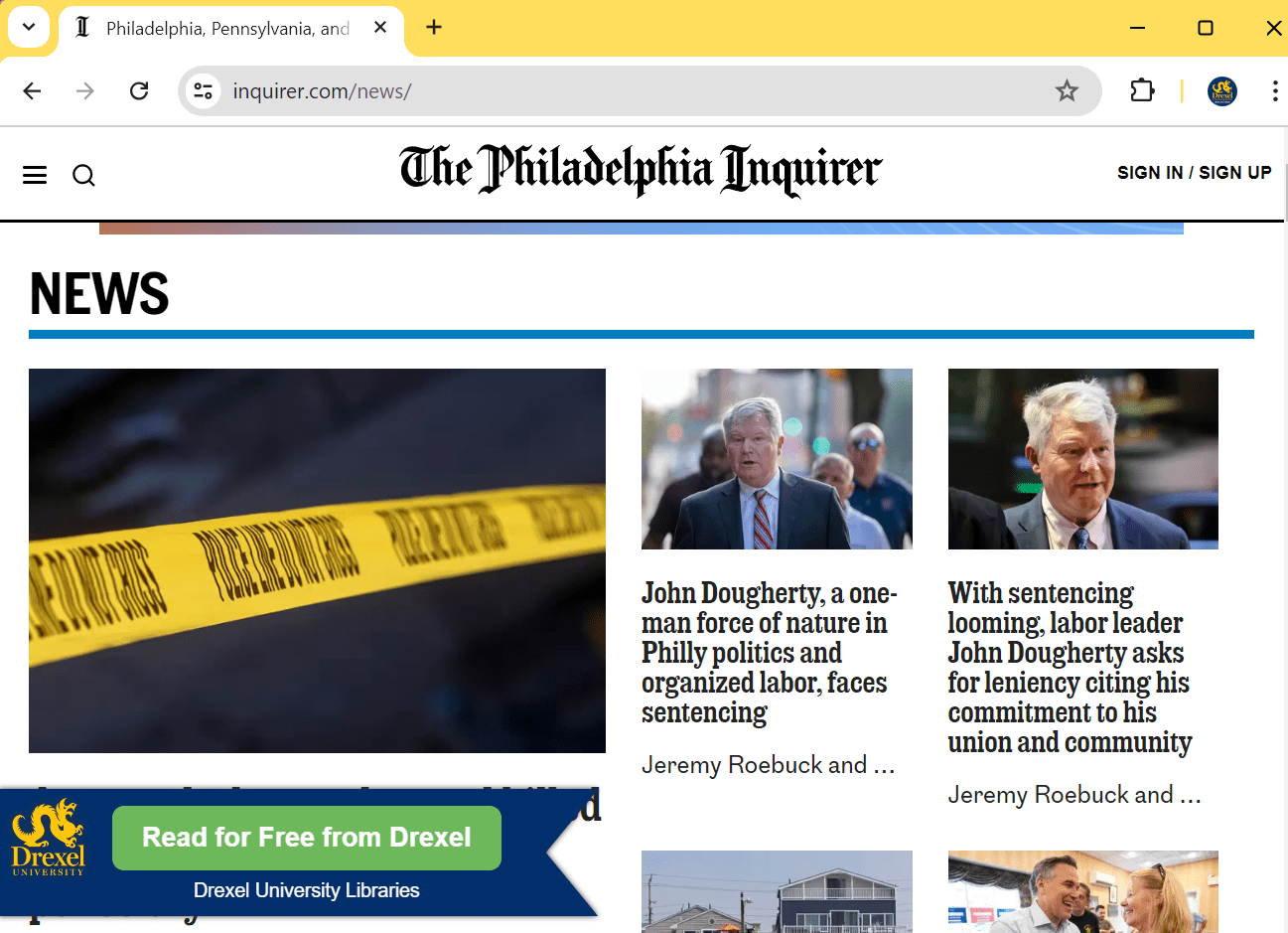 Inquirer LibKey Nomad Screenshot
