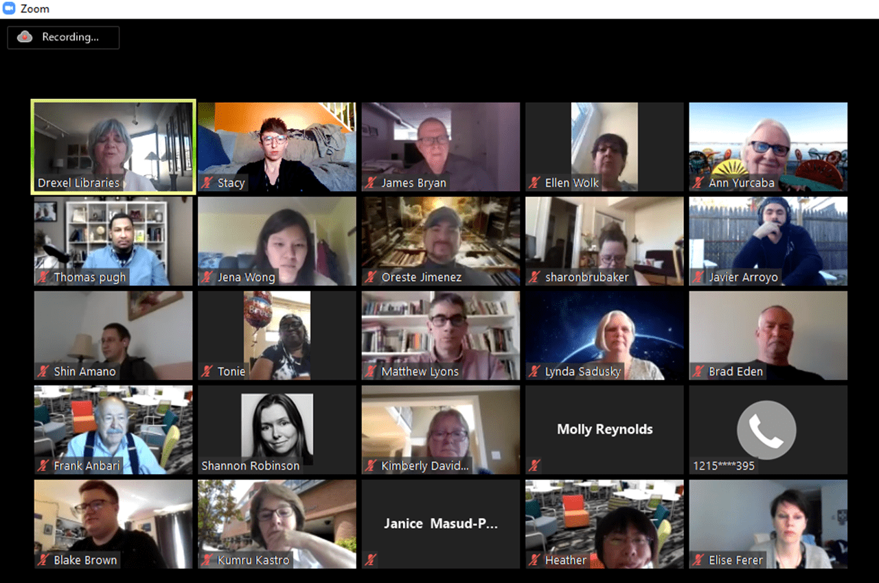 A screenshot of an online Zoom meeting with over 40 participants