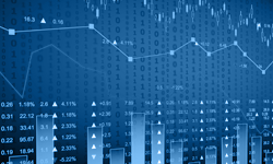 A screeenshot of bar graphs and line charts overlapping each other